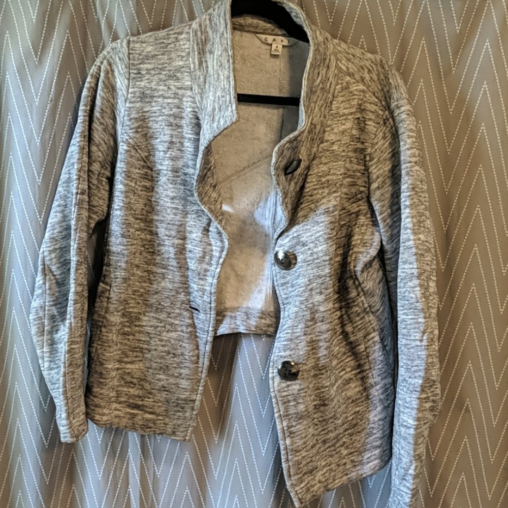 Cabi Grey Crop Jacket
